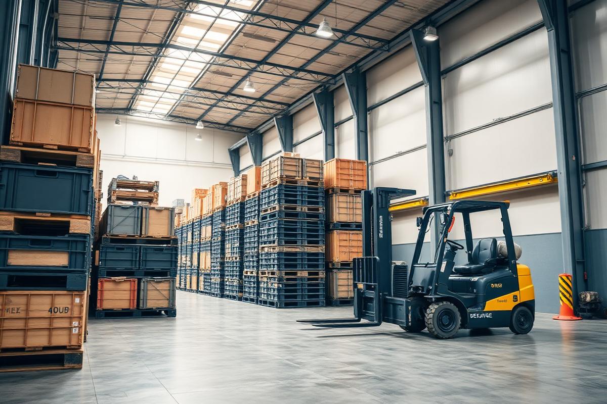 Modern logistics warehouse